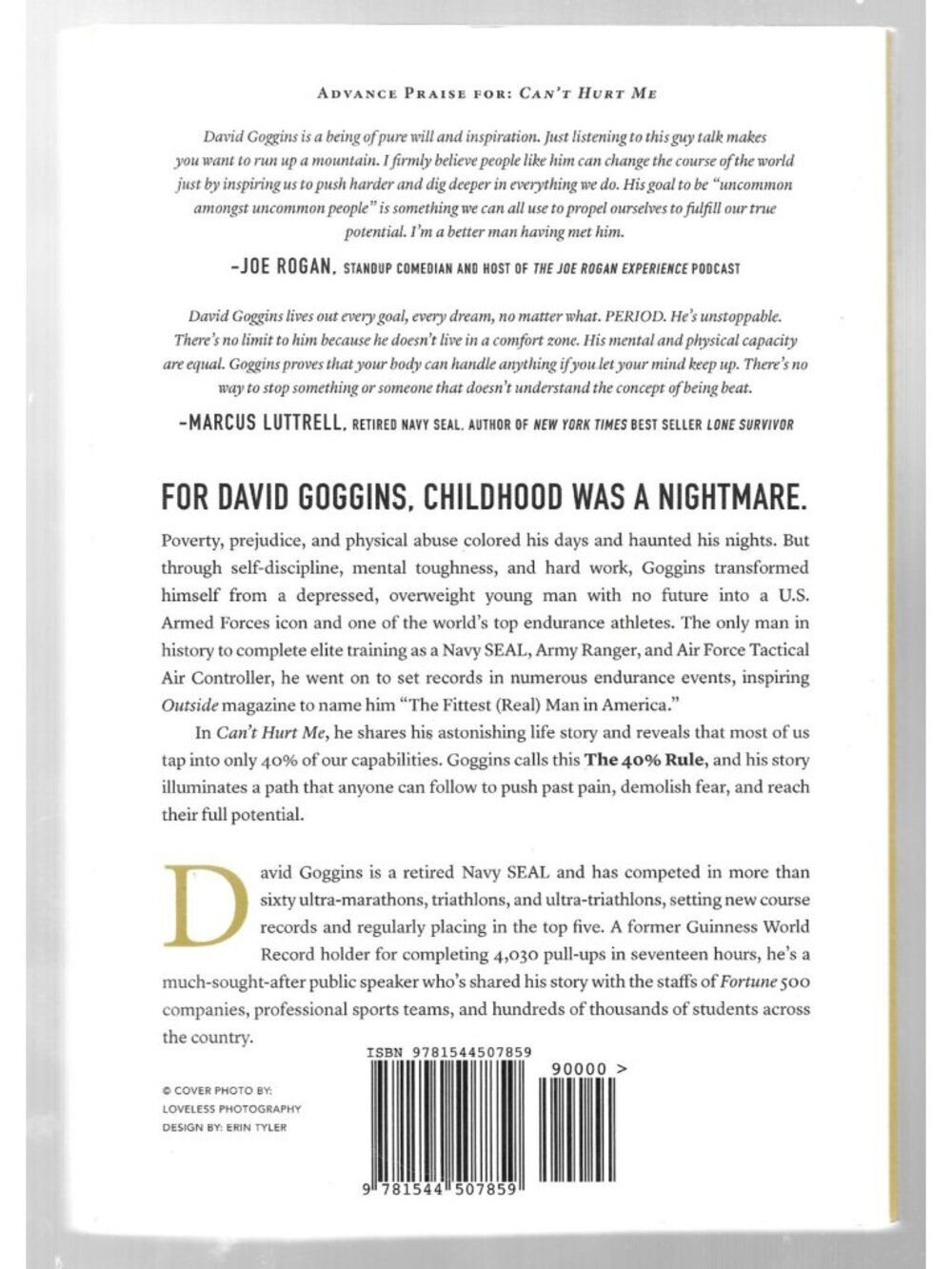Can't Hurt Me Master Your Mind and Defy the Odds by David Goggins Trade Pb Good - Picture 3 of 3